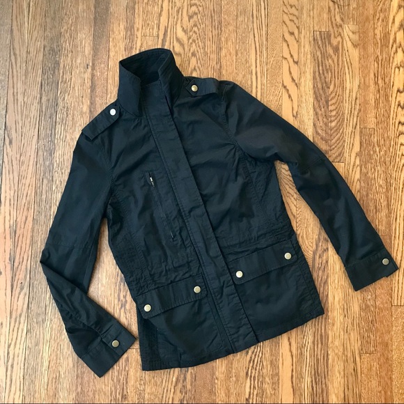 Love Tree Black Utility Jacket Lightweight Small - Picture 1 of 9